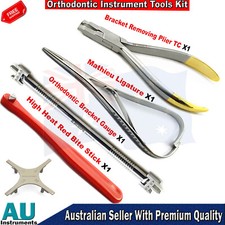 Orthodontic Kit Bracket Ligature Pliers Mathieu Needle Holder Forceps Laboratory