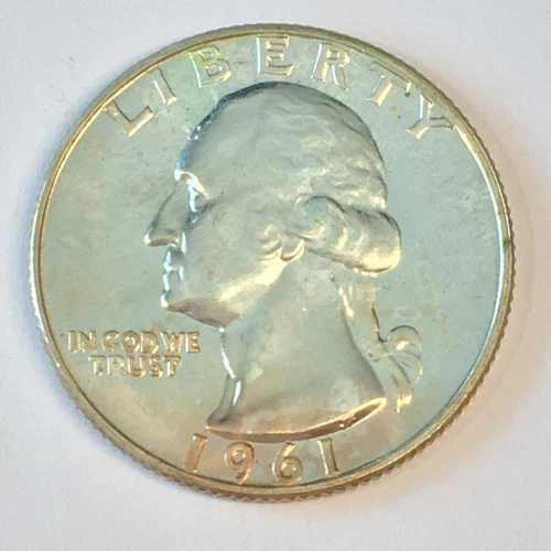 1961 Washington Silver Quarter - Nice PROOF - High Quality Scans #C100