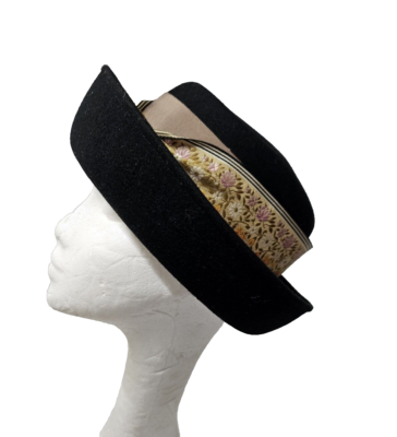 100% Wool Felt Black Hat Church Derby Dressy Amazon.com: Ruphedy Womens Wool Felt Hats Wide Brim Derby  main image 3