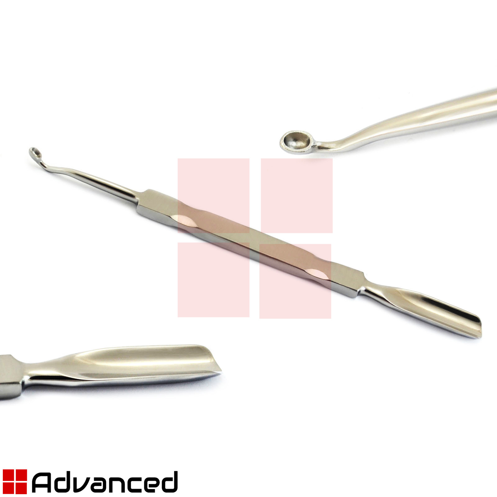 Chiropody Cuticle Pusher Tools Nail Cleaner Spoon Gouge Skin Knife Trim ...