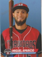 2019 Hickory Crawdads Miguel Aparicio RC Rookie Texas Rangers VZ