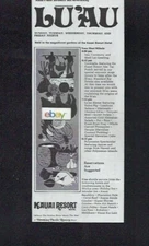 KAUAI RESORT HOTEL WAILUA RIVER MEETS SEA LU'AU IN THE GARDENS AT 6PM 1983 AD