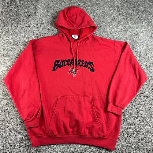 Tampa Bay Buccaneers Hoodie Herren 2XL rot schwarz NFL Football Pullover Sweatshirt