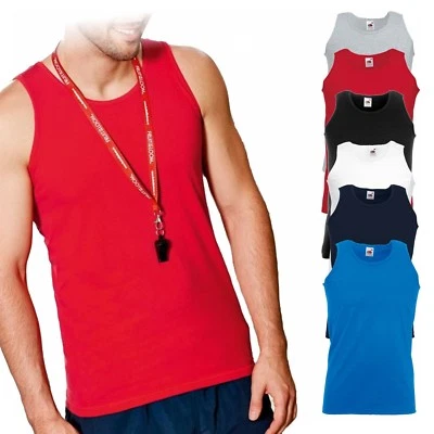 Fruit of the Loom Valueweight Athletic Vest, ärmelloses Rundhals Shirt F260 - Bild 1 von 4
