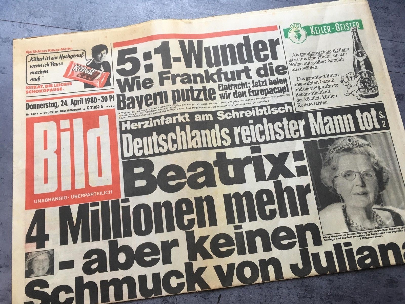 BILDZEITUNG 09.04.2019 (Ein Geschenk für Geburtstage,Hochzeiten