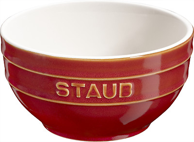 Staub Keramik 6er Set Müslischale Dessertschüssel Rührschüssel, rund Kupferrot 1