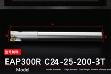 Right-angled square shoulder milling cutter bar EAP300R-C24-25-200-3T Quakeproof