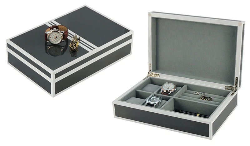 Men's jewelry and watch box hot sale