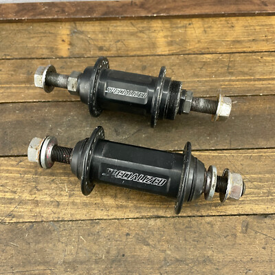 Vintage Specialized BMX Hub Set PARTS 48h 48 Hole Hex 14mm BLACK