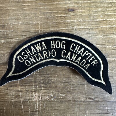 Harley Davidson Oshawa HOG Chapter Ontario Canada Vest 5 x 2'' Patch