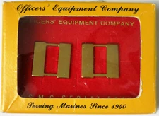 CAPTAIN Rank Insignia Set COLLAR Devices PAIR Officers' Equipment Co. In Box NOS