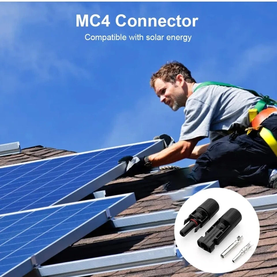 2-20p Connectors For IP67 MC4 Solar Panel 30A Plug Socket Male&Female Waterproof - image 3 of 4