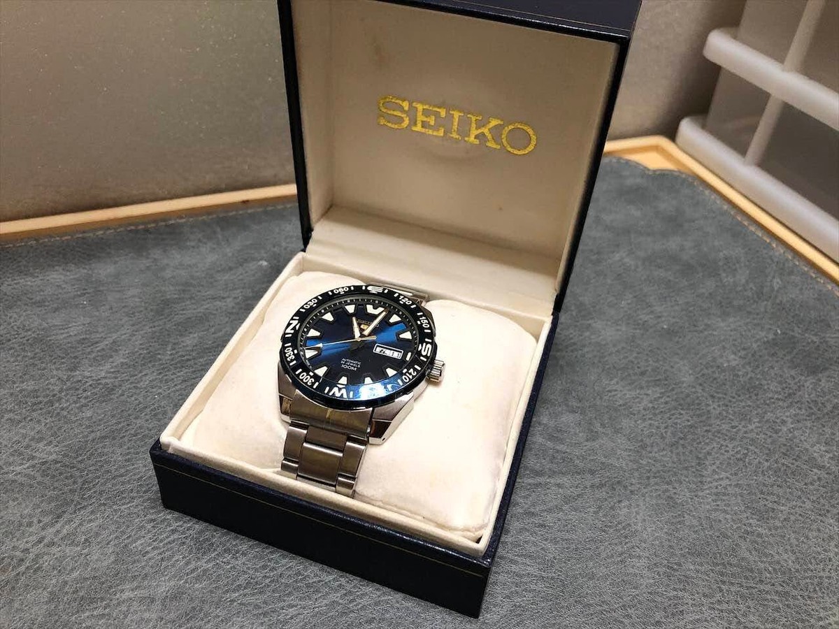 FREE SHIPPING! VTG JDM SEIKO 5 SPORTS 4R36-04V0 AUTOMATIC MENS