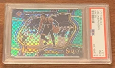 22-23 Panini Select Jalen Brunson Courtside Green Checkers Prizm 2/5 PSA 9 MINT