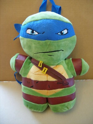 TEENAGE MUTANT NINJA TURTLES LEONARDO PLUSH 3D BACKPACK 13''