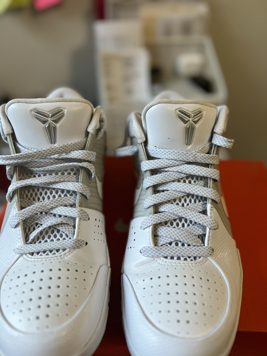 Kobe 4 White/white Metallic Silver 8.5 | eBay Kobe 4 White/white Metallic Silver 8.5 | eBay