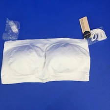 Truekind Bra 2XL White Convertible Strapless Bandeau Bra Women