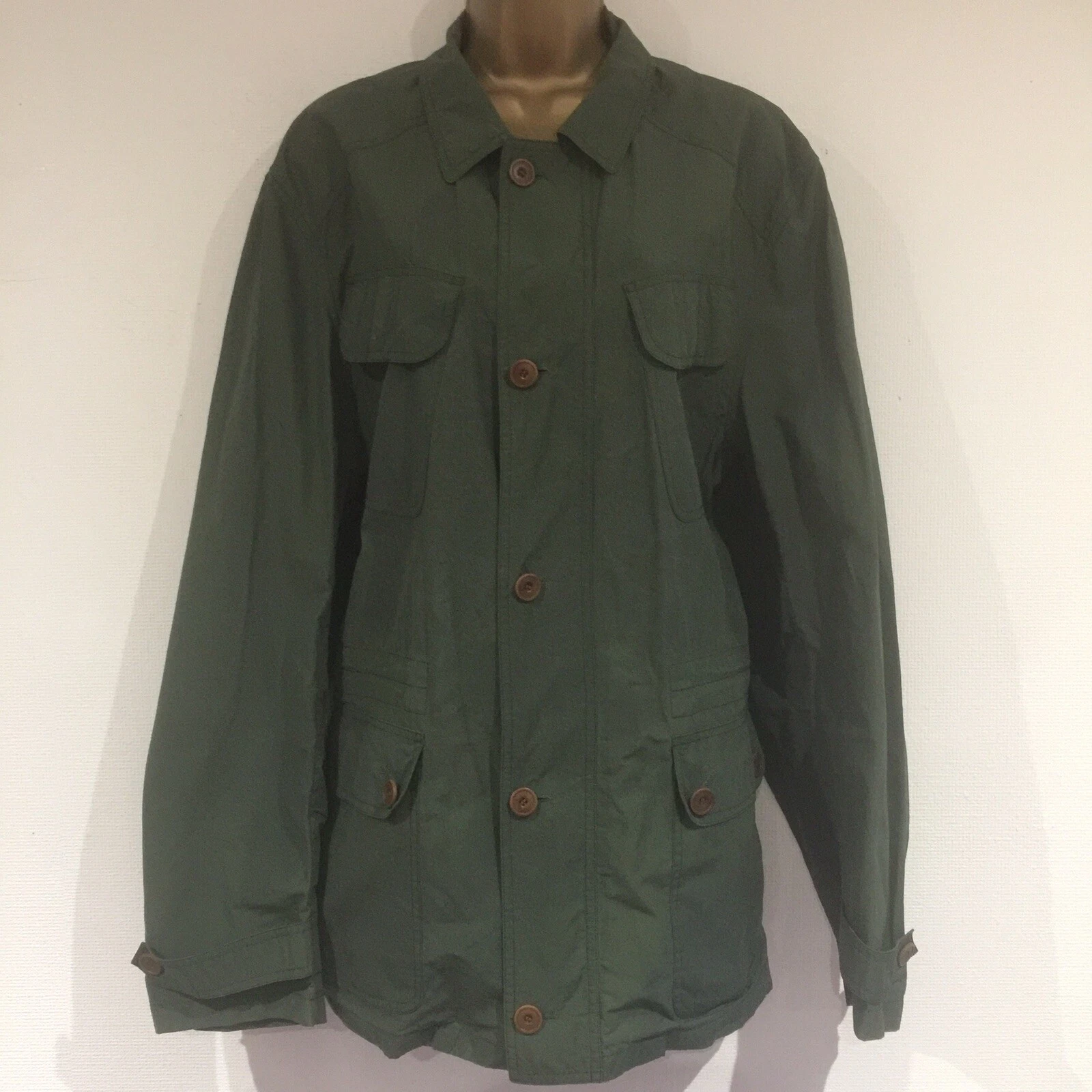 Gents Windbreaker Jacket XL Green JAEGER Bnwot Inner Toggles