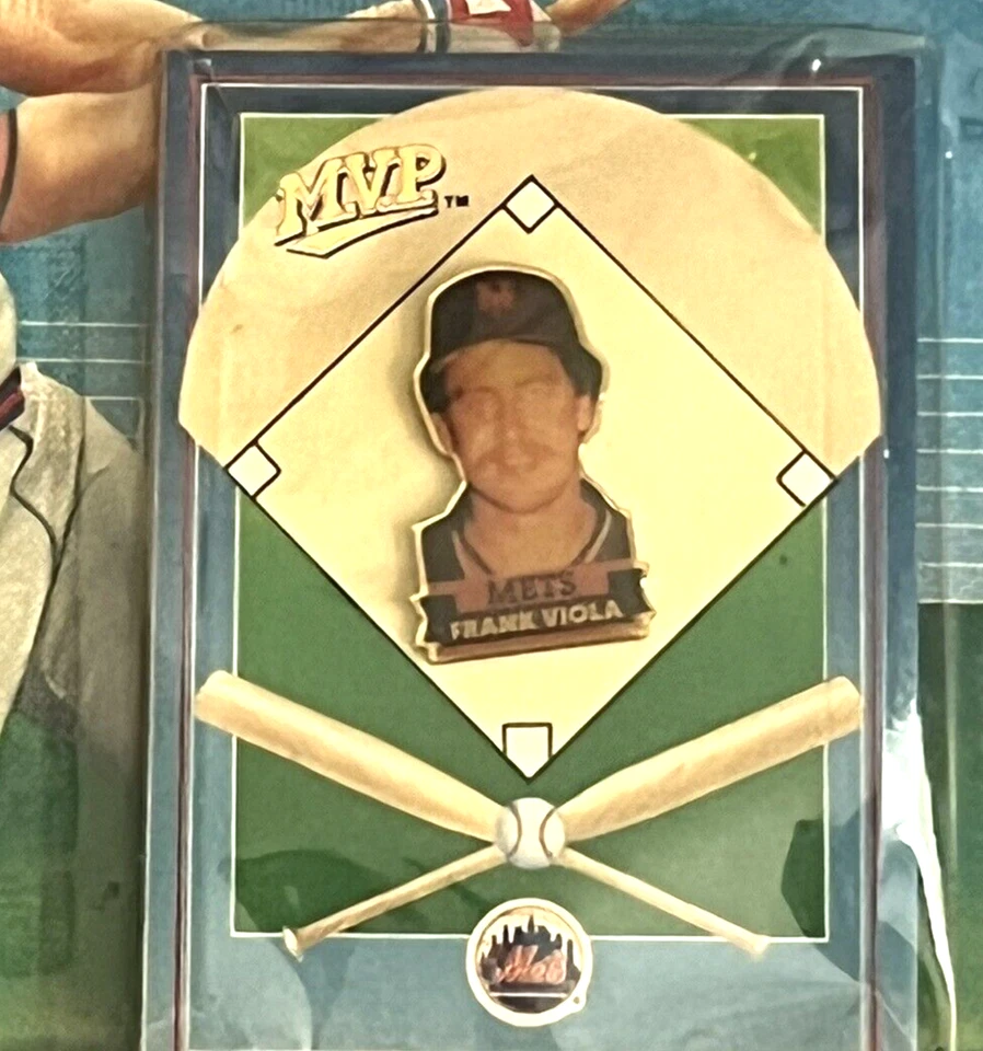 1990 年美国职棒大联盟 M.V.P. 美国职业球员收藏徽章系列弗兰克·维奥拉 — 第 2/3 张图片