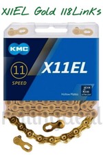 KMC X11EL Gold 11-Speed 118Links Chain w/ Missing Link NIB
