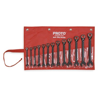 PROTO JSCVM-13S Combo Wrench St,Steel,Chrome,Stnrd, Ofst 1WNC2