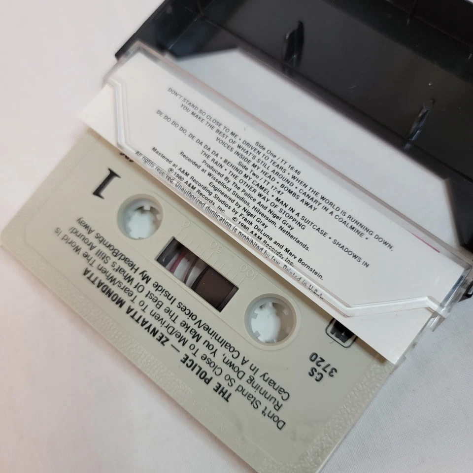 The Police Lot Of 2 Vintage Cassette Tapes Zenyatta Mondatta Every Breath U Take - Image 4 of 4