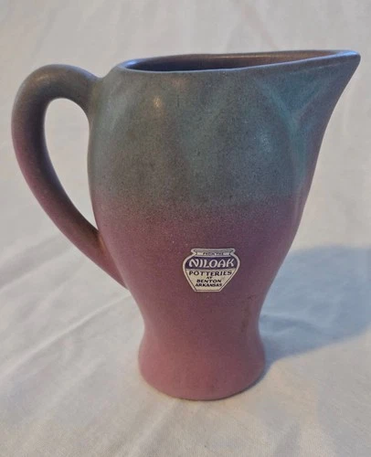 Hywood by Niloak Pottery Dawn Glaze Pitcher with Label