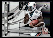 2009 Donruss Elite Zoning Commission Black Ronnie Brown 732/399 Miami Dolphins