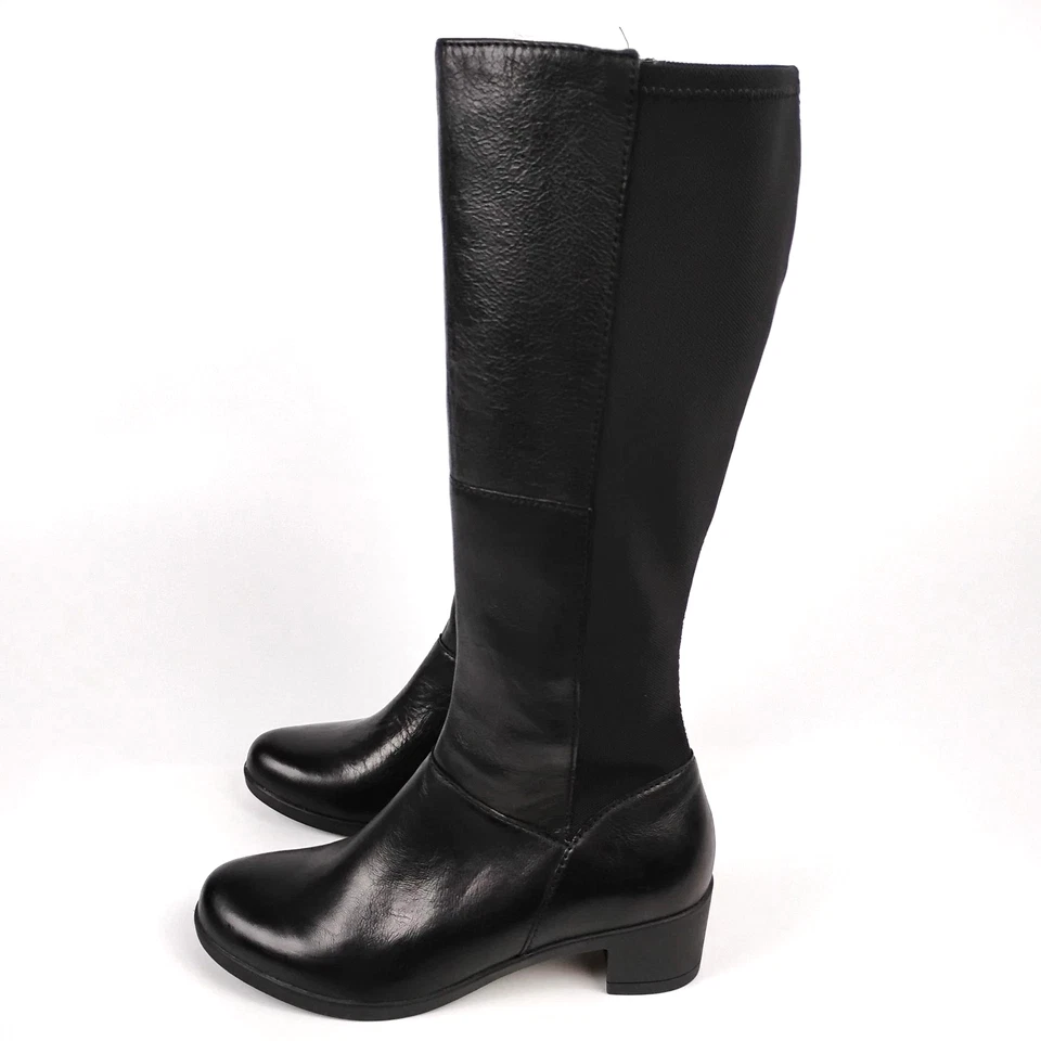 Dansko Tall Boots Womens 36 Celestine Black Burnished Nubuck Leather US 5.5-6 - Image 3 of 4
