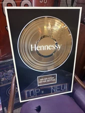 Hennessy - NSNS Gold Record Parade LED Sign Bluetooth Programmable Bar