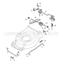 MOUNTFIELD SP45 PETROL LAWNMOWER (2020-2022) HEIGHT ADJUSTING GENUINE PARTS