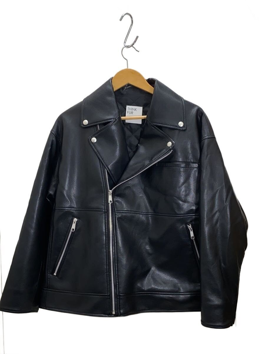 Think/Double Riders Jacket/Free/ Leather/Blk/25Th-17 21901