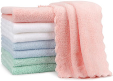 Burp Cloths, Super Soft  Highly Absorbent Coral Fleece, 20 X 10 Inch Gentle  L