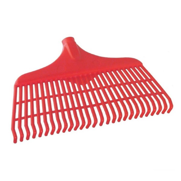 Harke Rechen 40Cm Laubbesen Rasenbesen Gartenbesen Laubrechen Gartenrechen Rot-image