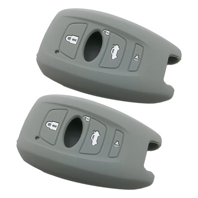 2x Grau Silikon Schlüssel Gehäuse für Subaru Forester Legacy Impreza Outback