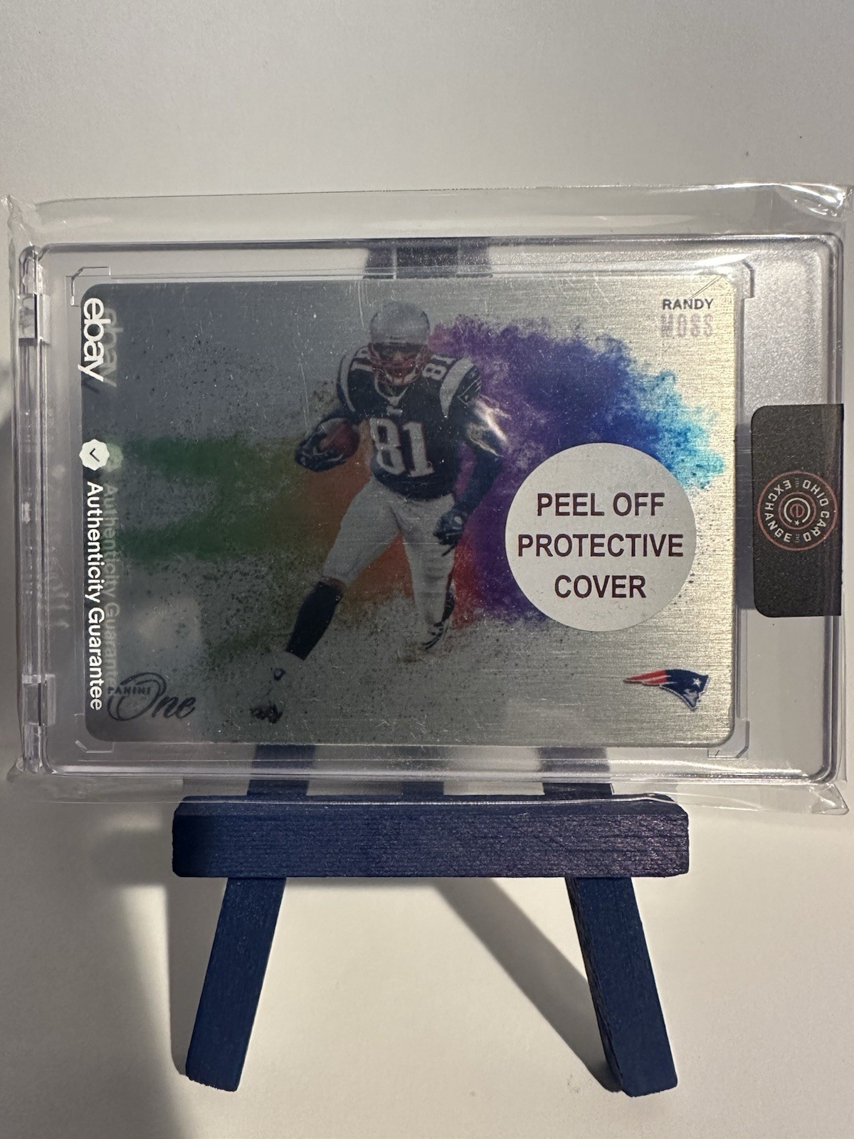 2024 Panini One Randy Moss Color Blast SP #CB-RMS Case Hit Patriots
