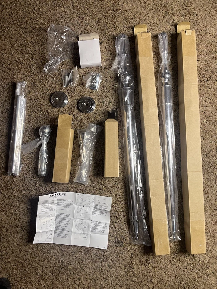 Patas de fregadero de consola de latón eduardiano Kingston VPB33141, cromo pulido Foto 4 de 4