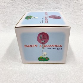 [Unused] SNOOPY Clip Calendar Tabletop Woodstock
