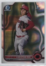2022 Bowman Chrome Prospects Lava Refractor 373/399 Christian Roa #BCP-130 18n6