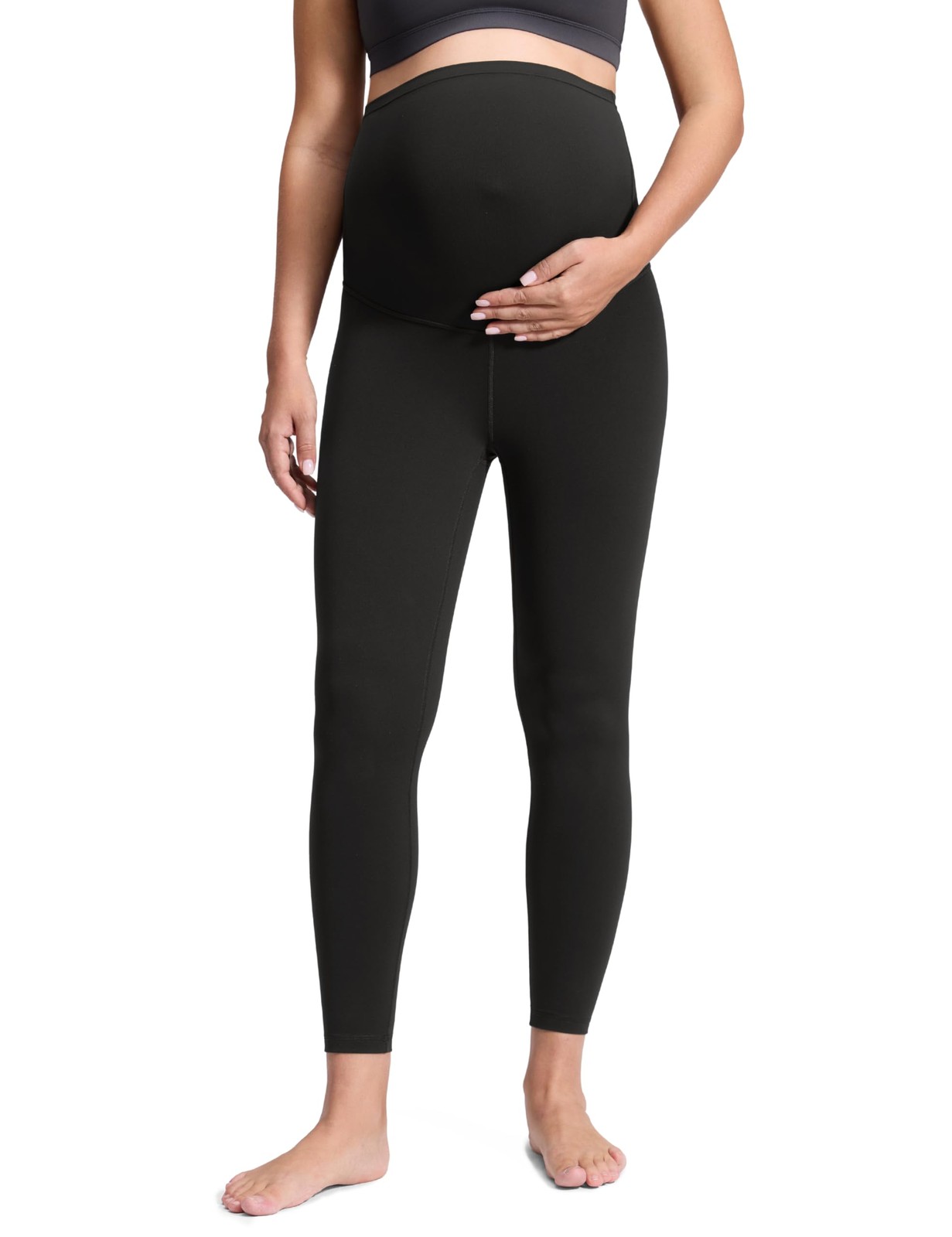 CRZ YOGA Women's Butterluxe 25"" Maternity Leggings - Over Bump Workout Leggings