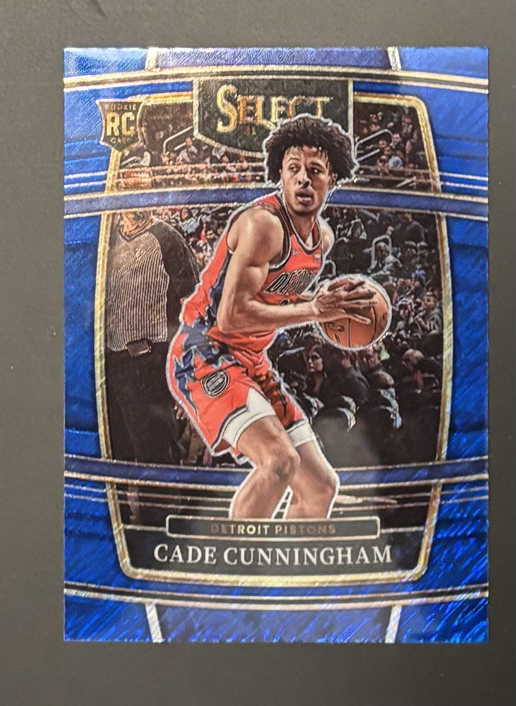 2021-22 Panini Select Cade Cunningham Blue Shimmer Prizm Rookie RC #11 Pistons