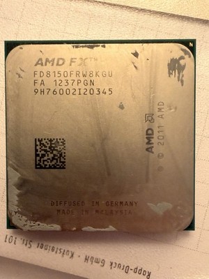 AMD FX 8150 - 3,6 GHz Octa-Core (FD8150FRW8KGU) CPU ; Prozessor