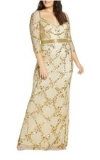 NWT Mac Duggal Sequin & Bead Sweetheart Neck Gown – Size 22W  -  See Photos