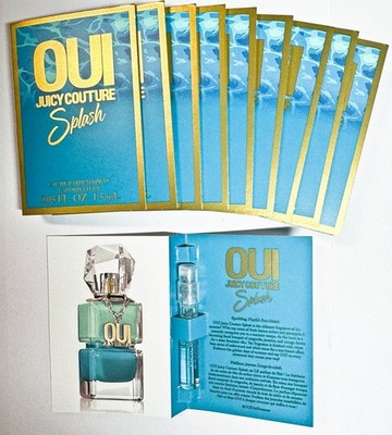 Juicy Couture Oui Splash For Women Perfume 0.05 Oz Vial EDP Spray - Lots Of 10
