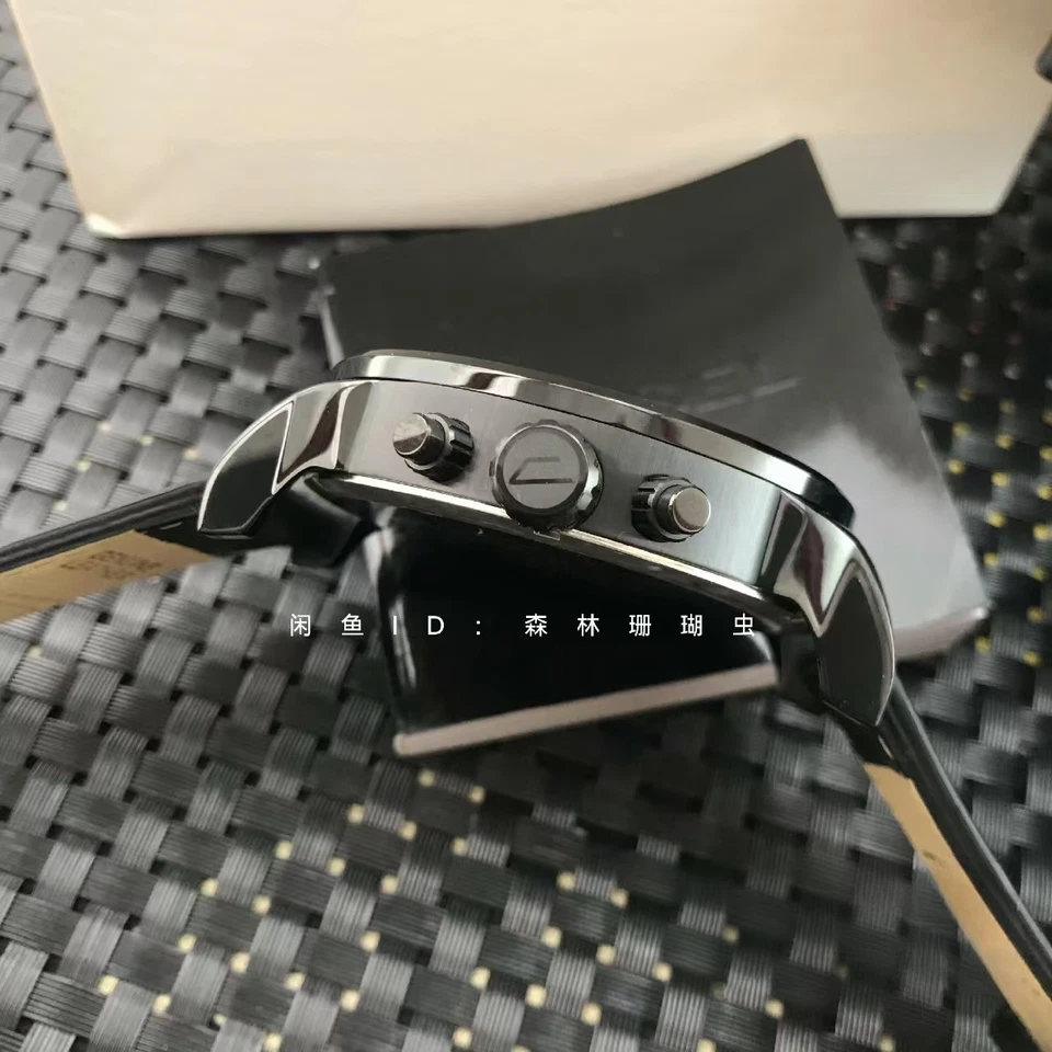 Nuevo reloj cronógrafo de cuero negro DZ7402 Mr Daddy 2.0 genuino 57 mm Foto 4 de 4