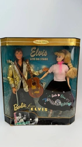 Vintage Barbie Loves Elvis Live On Stage Gift Set Mattel 1996 NRFB