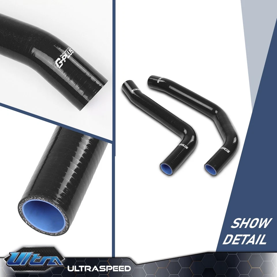 Black Silicone Radiator Hose Kit Fits Toyota Tacoma 4Runner FJ Cruiser 4.0L V6 - Image 4 of 4