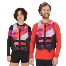 SEA-DOO AIRFLOW SUNSET PWC UNISEX MEN-MED / WOMEN-LARGE LIFE JACKET PFD LAVA RED