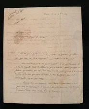 lettre autographe signée 1819 G.Vial