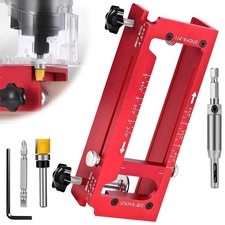 Aluminum Alloy Door Hinge Jig Adjustable Door Hinge Mortiser Tool for Router